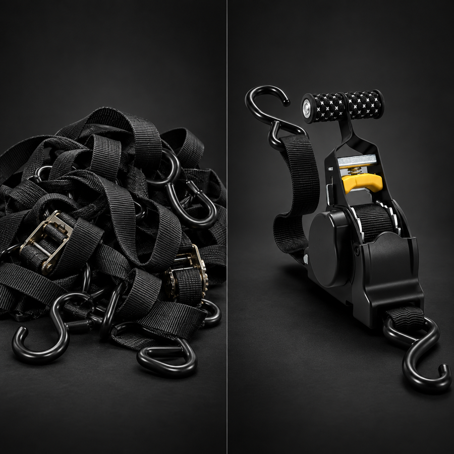 NO MORE TANGLED STRAPS.