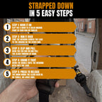 CargoPro  Auto Retract Tie-Down Ratchet Straps