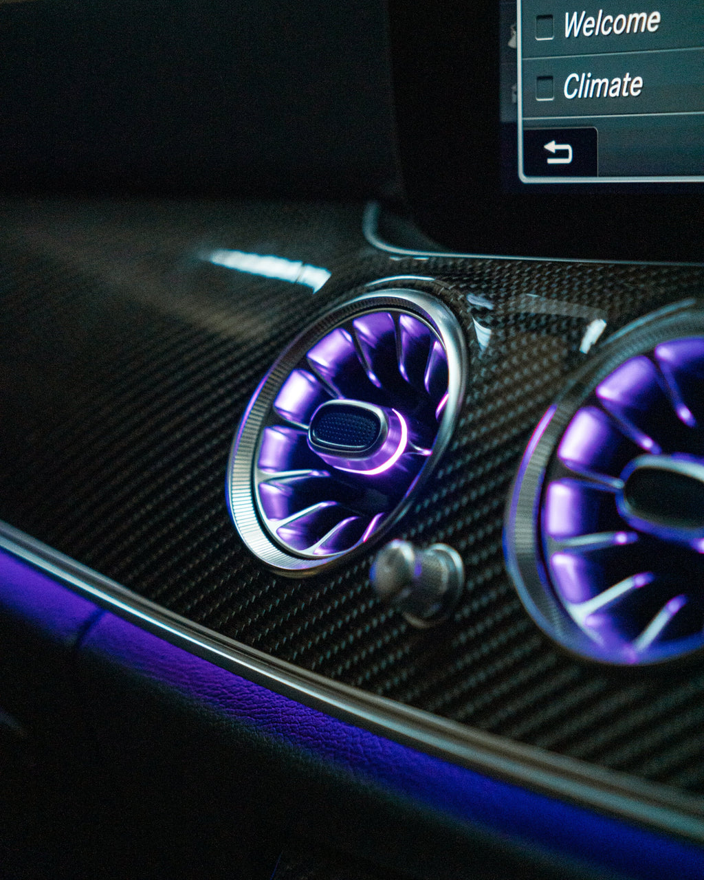 Mercedes W213 E class Saloon Ambient Air-vent With 3D Speaker