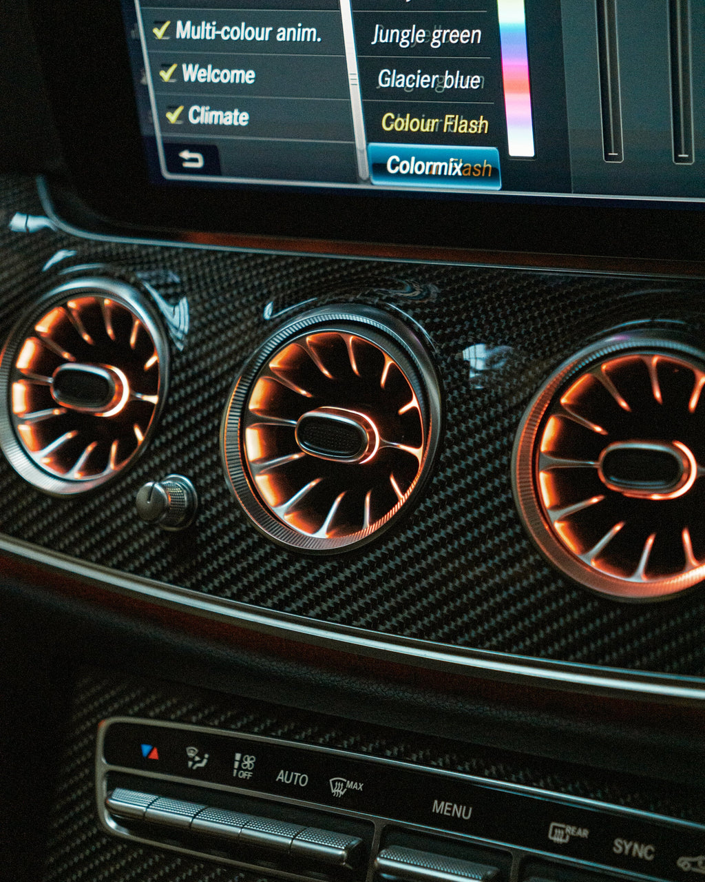 Mercedes W213 E class Saloon Ambient Air-vent With 3D Speaker