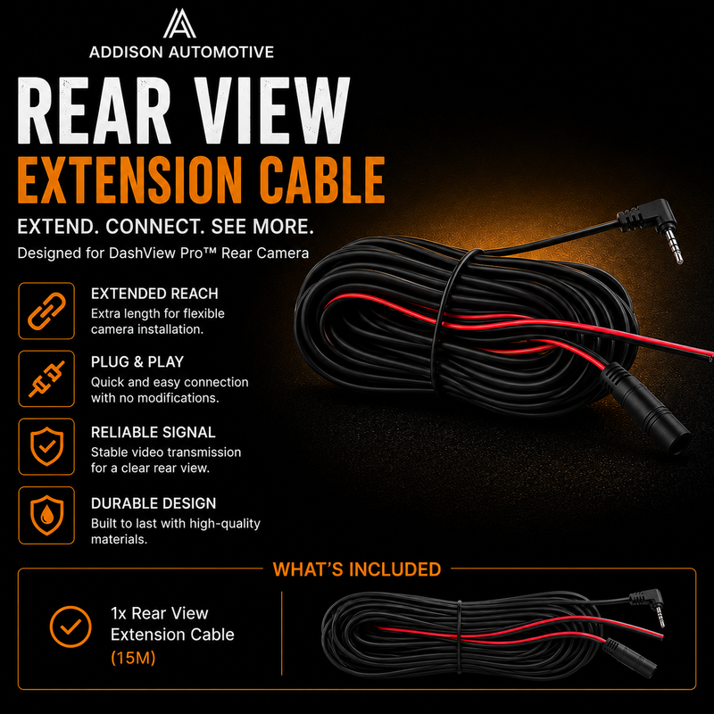 DashView Pro™ Rear View Camera Extension Cable