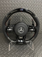 Mercedes A C E Class Carbon Fibre LED Steering Wheel — Addison Auto Retrofits