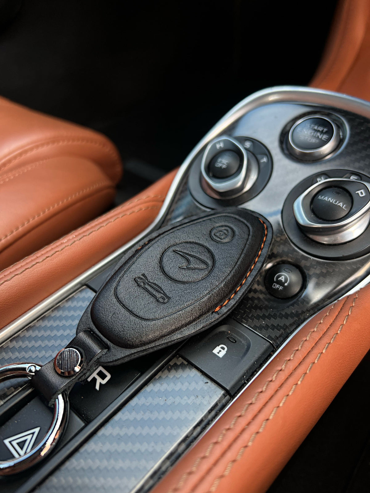Mclaren Leather Key Cover 540, 570, 600lt, 720S, 765LT — Addison Auto Retrofits