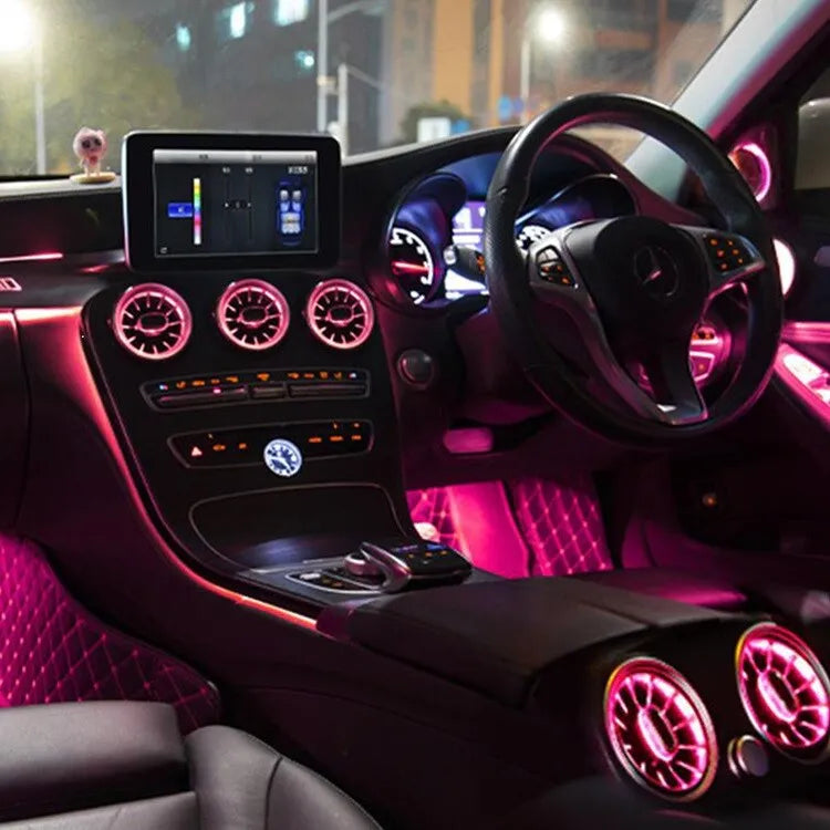 Mercedes W205 C Class Ambient Air-vent 64 colour Bluetooth App Control