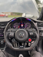 Volkswagen Golf MK 7 and 7.5 Carbon Fibre LED Steering Wheel — Addison Auto Retrofits