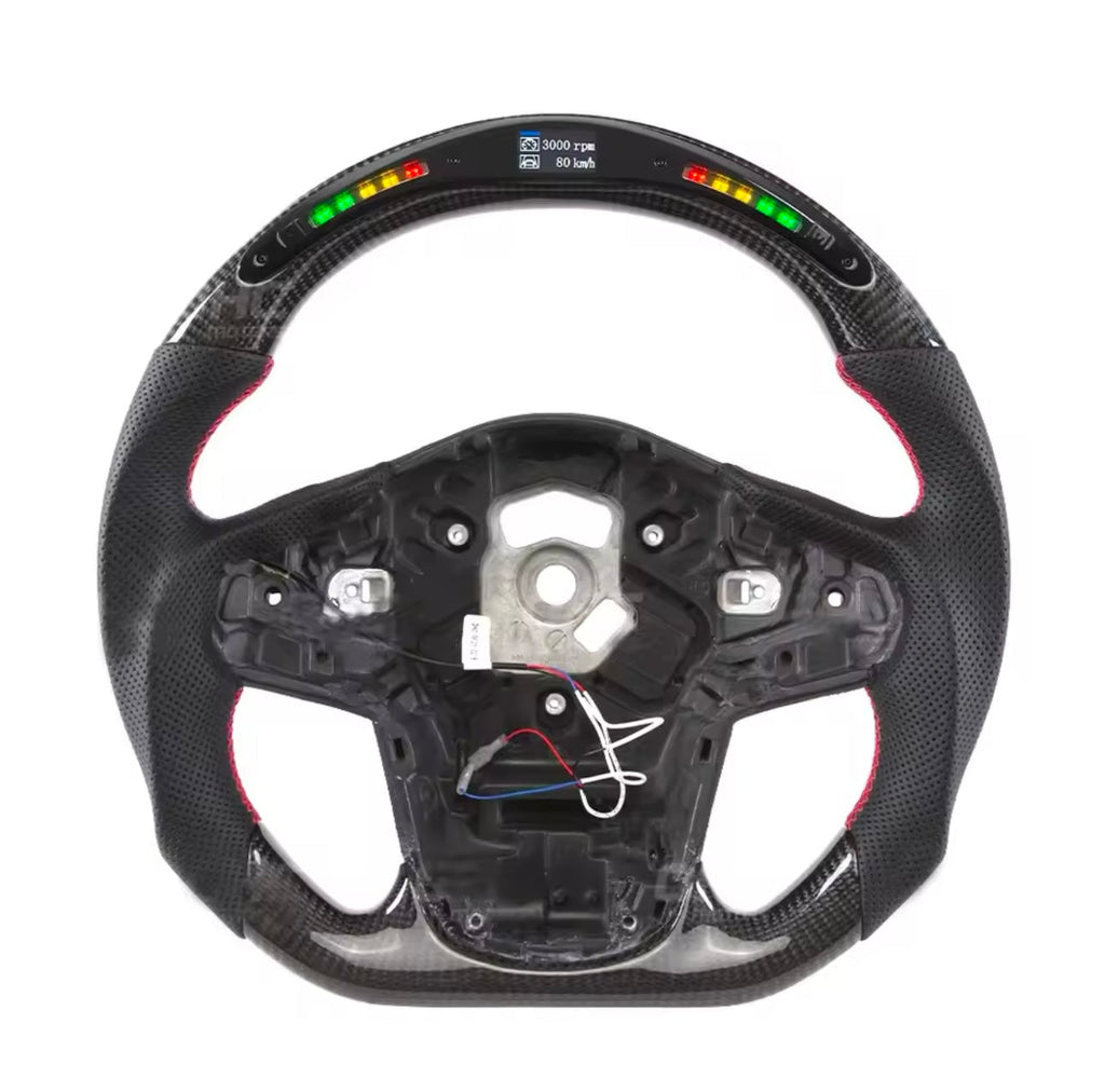 Toyota Supra MK5 A90 Carbon Fibre LED Steering Wheel — Addison Auto Retrofits