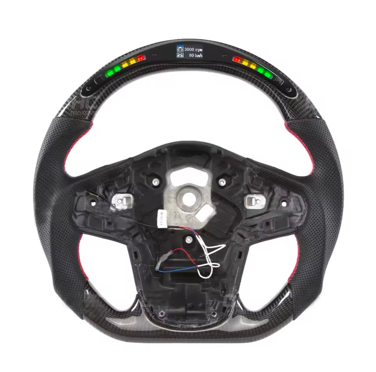 Toyota Supra MK5 A90 Carbon Fibre LED Steering Wheel — Addison Auto Retrofits