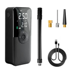 AirGuard Pro™ – Portable Digital Tire Inflator with LED Light & Power Bank