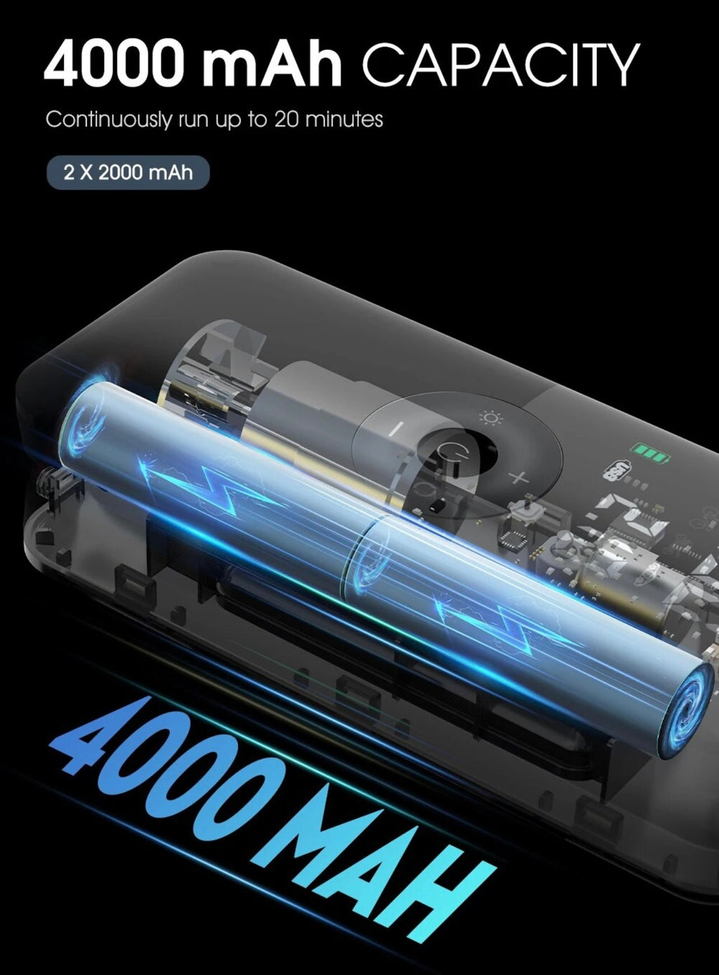 AirGuard Pro™ – Portable Digital Tire Inflator with LED Light & Power Bank