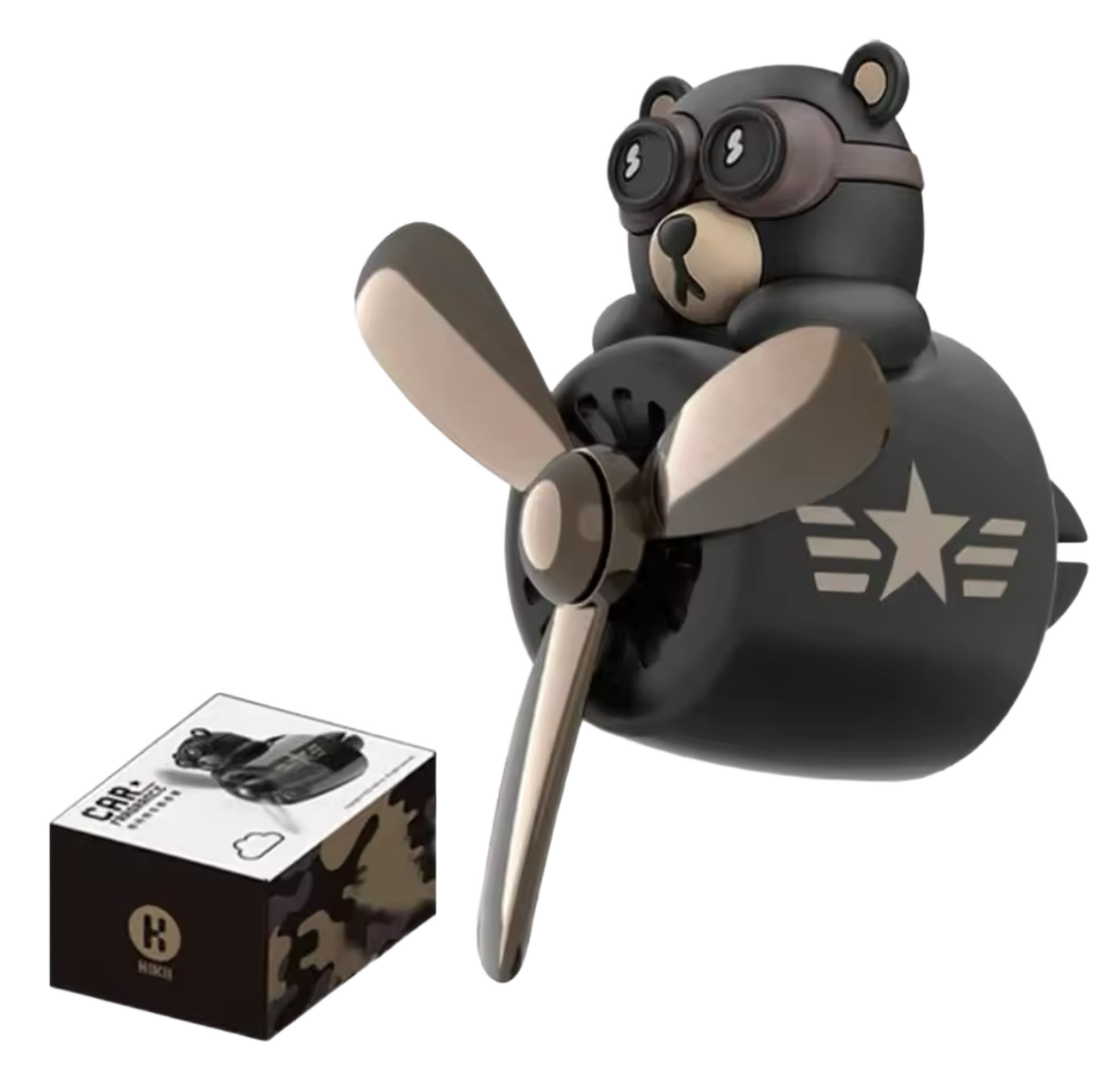 Pilot Bear Car Air Freshener