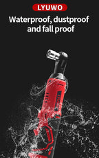 12V Cordless Right Angle Electric Ratchet 45NM 3/8 Inch + FREE Carry case + 4 Sockets FREE