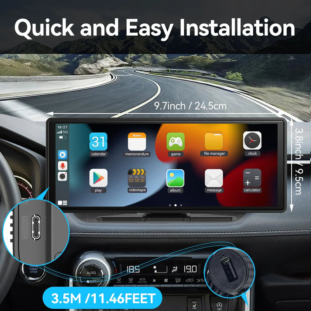CarPro-Max CarPlay (2025 Model) 10-Inch Screen