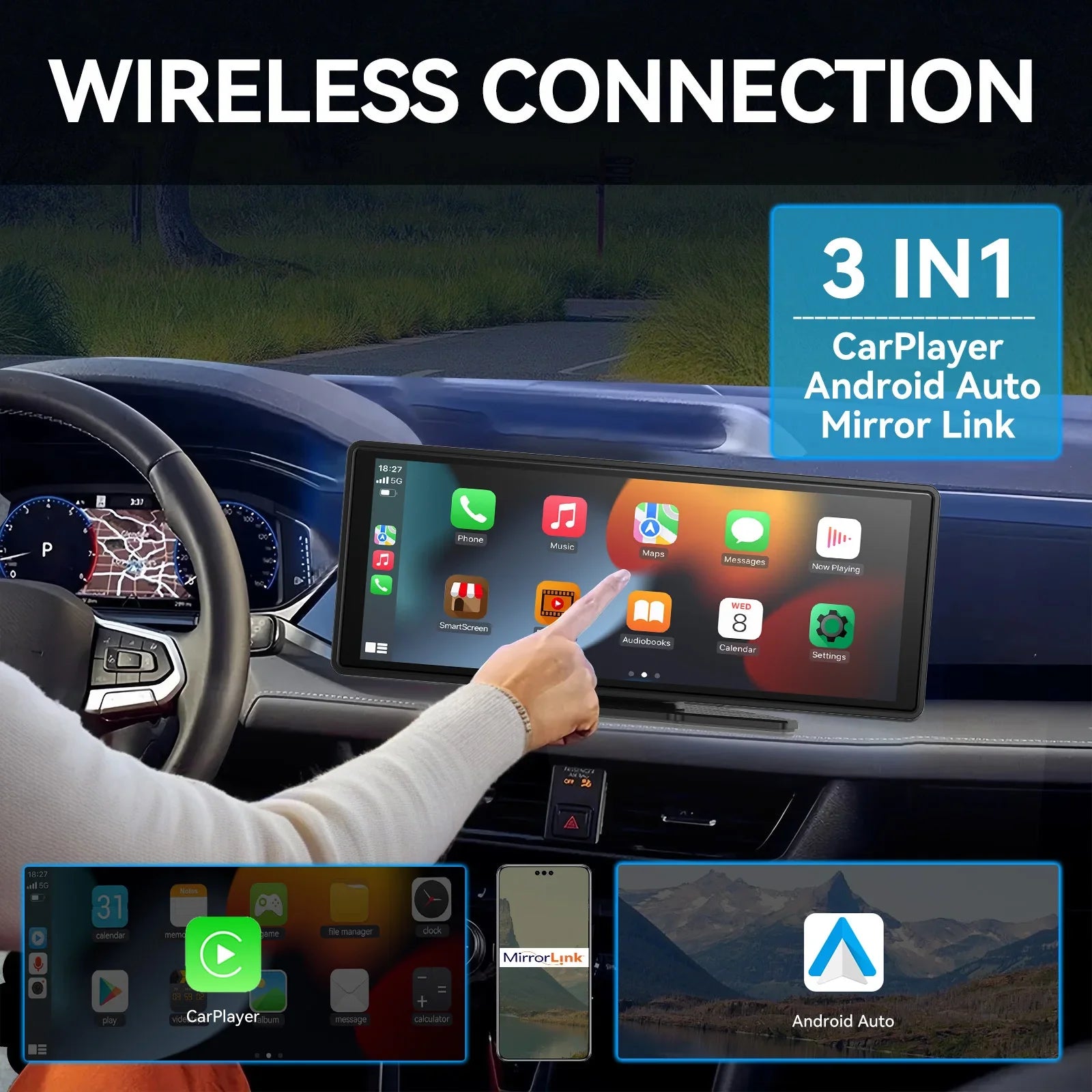 CarPro-Max CarPlay (2025 Model) 10-Inch Screen