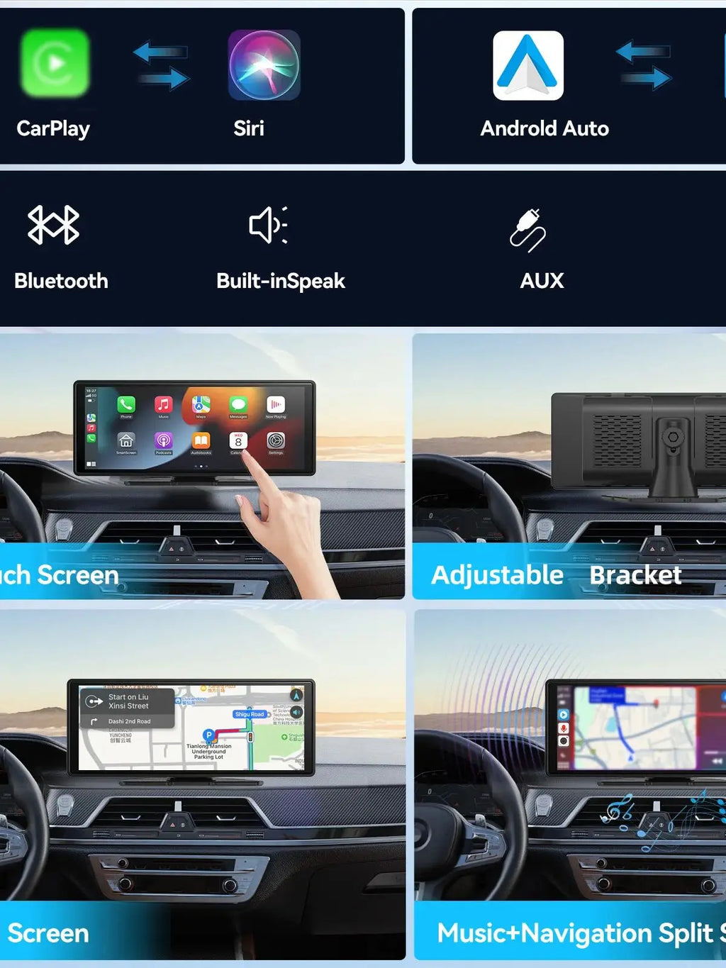 CarPro-Max CarPlay (2025 Model) 10-Inch Screen