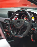 Mercedes W204 C,E Class Carbon Fibre LED Steering Wheel — Addison Auto Retrofits