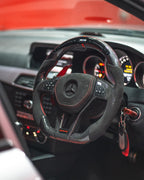 Mercedes W204 C,E Class Carbon Fibre LED Steering Wheel — Addison Auto Retrofits