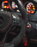 Mercedes W204 C,E Class Carbon Fibre LED Steering Wheel — Addison Auto Retrofits