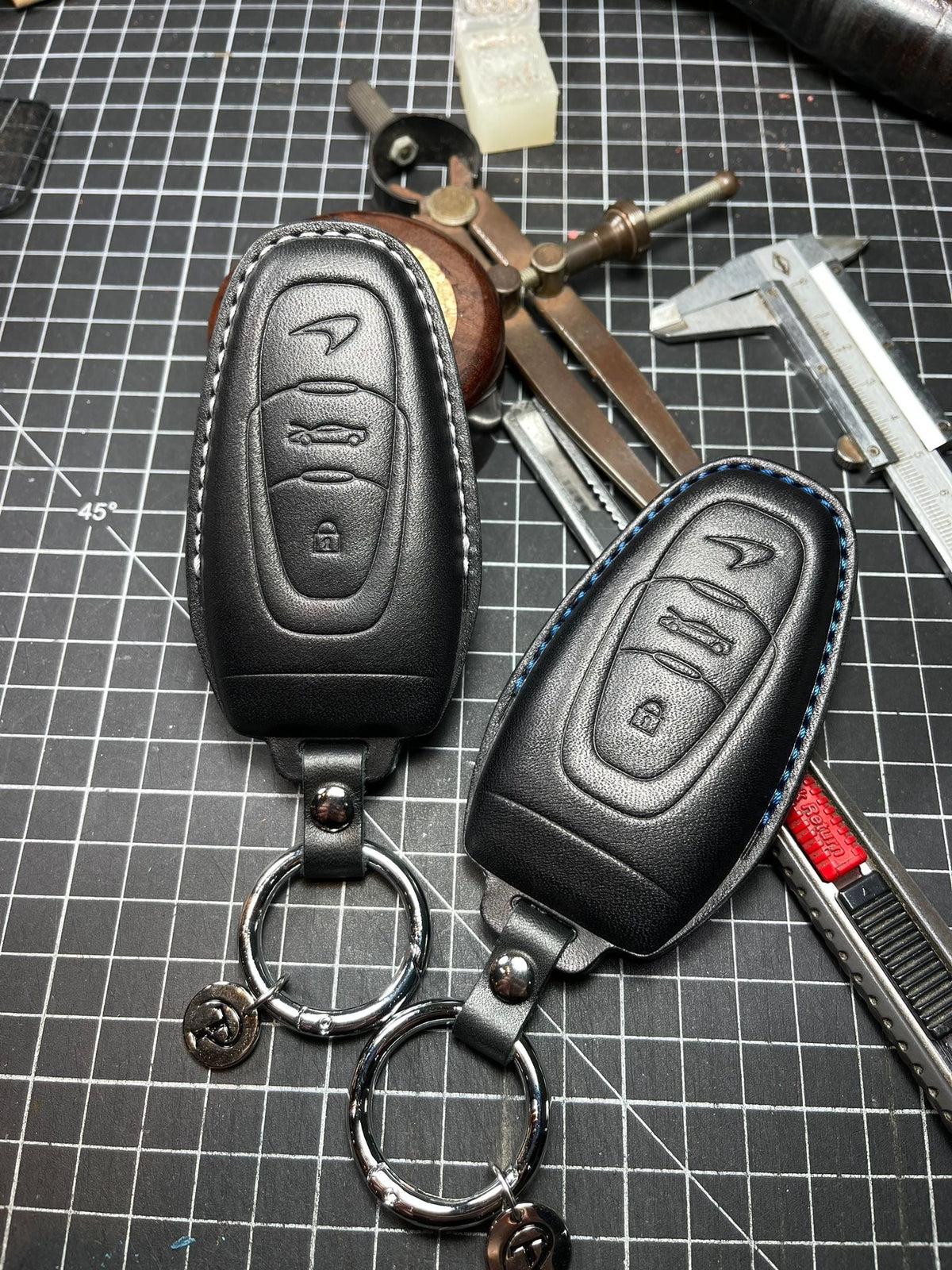Mclaren Leather Key Cover Mclaren Artura — Addison Auto Retrofits
