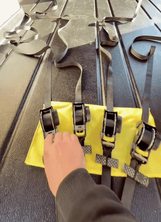 NO LOOSE STRAP LEFT FLAPPING.