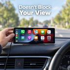 DashView Pro sits low and doesn't block your view