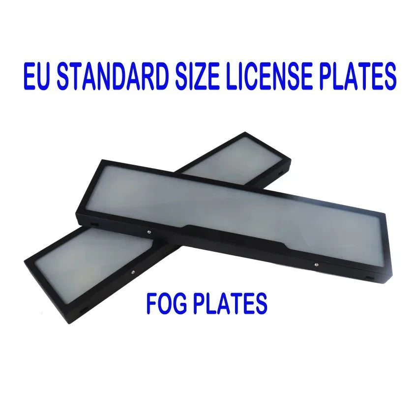 Ghost Plates UK/EU X2 (White Smoke)