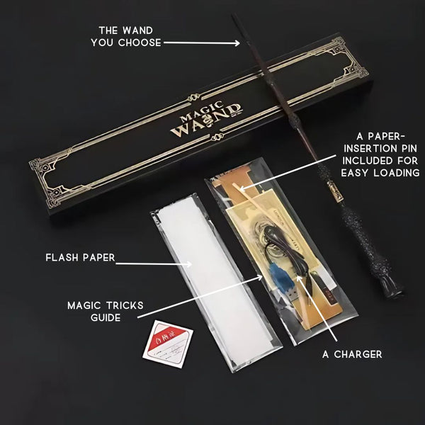 Flame-Shooting Wand for Magical Performances